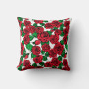 Search for red rose pattern cushions Design