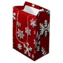 Search for red and white snowflakes gift bags Cute