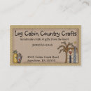 Search for log cabin business cards Rustic