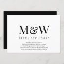 Search for live wedding invitations Black and white