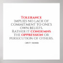 Search for tolerance posters Quote