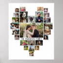 Search for heart shaped collage posters Family photo collage