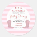 Search for cowboy country stickers Girl baby shower