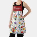 Search for wildflower aprons Chic floral pattern
