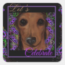 Search for dachshunds stickers Red dachshund