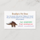 Search for dinosaur business cards Jurassic