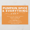 Search for pumpkin spice invitations Modern