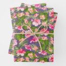 Search for floral pattern wrapping paper Purple