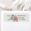 Search for photo wedding return address labels Modern typography