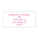 Search for pink rubber stamps Return address