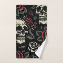 Search for skulls bath towels Dark