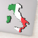 Search for flag map bumper stickers Italy