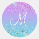 Search for turquoise monogram stickers Ombre