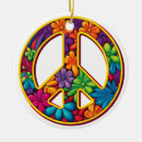 Search for peace sign christmas tree decorations Floral
