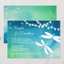 Search for dragonflies wedding invitations Blue