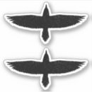 Search for white raven stickers Black and white