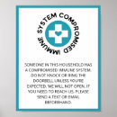 Search for quarantine posters Warning