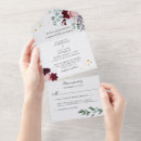 Search for burgundy and pink wedding invitations Botanical