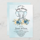 Search for yellow elephant baby shower invitations Elegant