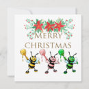 Search for bee merry christmas cards Bees