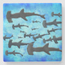 Search for sharks coasters Silhouette