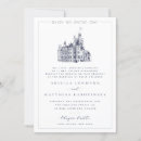 Search for venue illustration wedding invitations Couple