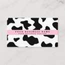 Search for cow print business cards Cattle