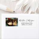 Search for lady return address labels Kitty