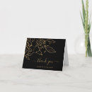 Search for black and gold wedding thank you cards Simple