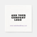 Search for add company logo napkins Your logo here