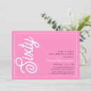 Search for modern 60th birthday invitations Typography