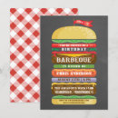 Search for hamburger birthday invitations Rustic