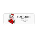 Search for tropical christmas return address labels Elegant