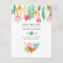 Search for beach wedding save the date postcards Tropical