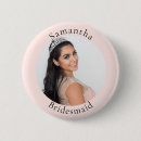 Search for blushing rose badges Bridesmaid
