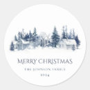 Search for winter landscape stickers Merry christmas