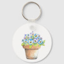 Search for pansy flower key rings Pansies