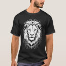Search for black white lion tshirts Tribal