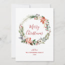 Search for wreath photo card seasonal cards Greenery