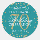 Search for 70th birthday gold stickers Glitter