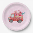 Search for red truck paper plates Whimsical