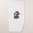 Search for funny christmas bath towels Cow