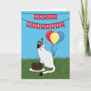 Search for black and white cat birthday cards Cake