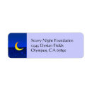 Search for moon and stars return address labels Simple