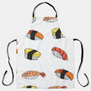 Search for cartoon sushi aprons Cuisine
