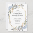 Search for dusty blue and gold wedding invitations Script