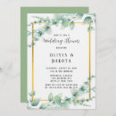 Search for greenery shower wedding invitations Leaves
