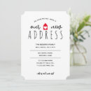Search for elegant moving announcement cards Our new address