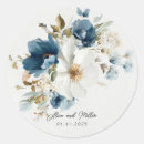 Search for blue white flowers stickers Modern