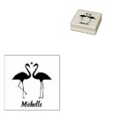 Search for flamingo rubber stamps Return address